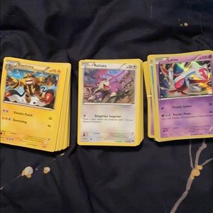 Over 100 Pokémon cards random mostly commons